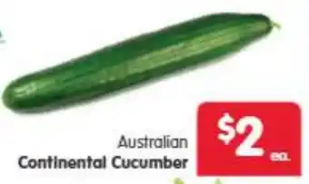 Spar Australian Continental Cucumber offer