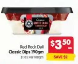 Spar Red Rock Deli Classic Dips offer