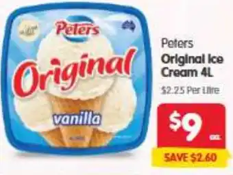 Spar Peters Original Ice Cream offer