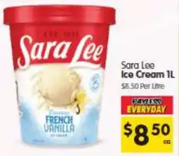 Spar Sara Lee Ice Cream offer
