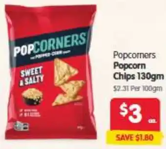 Spar Popcorners Popcorn Chips offer