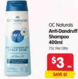 Spar OC Naturals Anti-Dandruff Shampoo offer