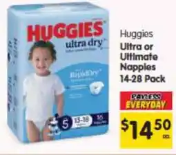 Spar Huggies Ultra or Ultimate Napples offer