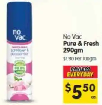 Spar No Vac Pure & Fresh offer