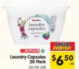 Spar Laundry Capsules offer