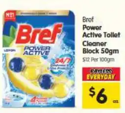 Spar Bref Power Active Tollet Cleaner Block offer