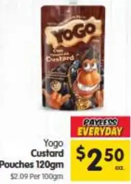 Spar Yogo Custard Pouches offer