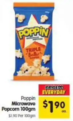 Spar Poppin Microwave Popcorn offer