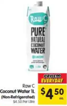 Spar Raw C Coconut Water offer