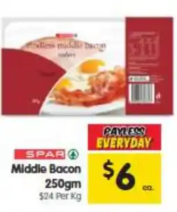 Spar Middle Bacon offer