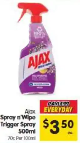 Spar Ajax Spray n'Wipe Trigger Spray offer