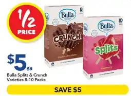 Ritchies Bulla Splits & Crunch Varieties offer