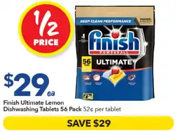Ritchies Finish Ultimate Lemon Dishwashing Tablets offer