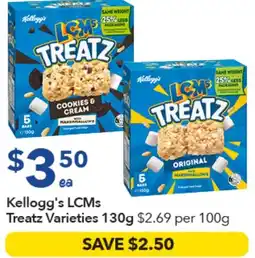 Ritchies Kellogg's LCMs Treatz Varieties offer