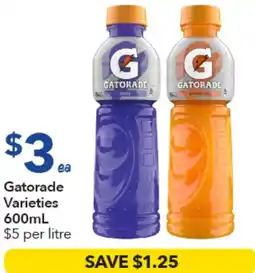 Ritchies Gatorade Varieties offer