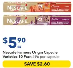 Ritchies Nescafé Farmers Origin Capsule offer