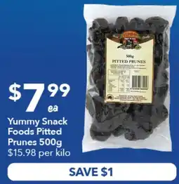 Ritchies Yummy Snack Foods Pitted Prunes offer