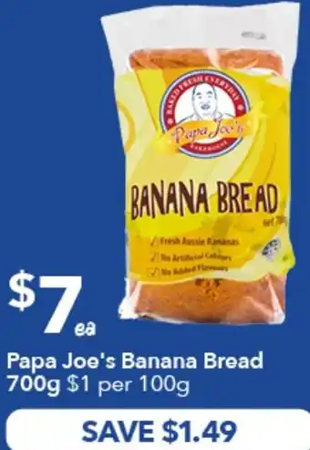 Ritchies Papa Joe's Banana Bread offer