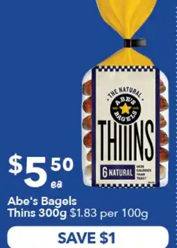 Ritchies Abe's Bagels Thins offer