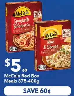 Ritchies McCain Red Box Meals offer
