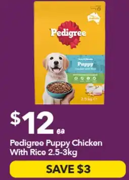 Ritchies Pedigree Puppy Chicken With Rice offer