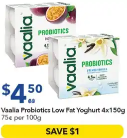 Ritchies Vaalia Probiotics Low Fat Yoghurt offer