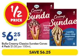 Ritchies Bulla Creamy Classics Sundae Cones offer