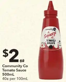 Ritchies Community Co Tomato Sauce offer