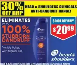 Chemist Warehouse Head & Shoulders Clinicals Dry Scalp Rescue Shampoo offer