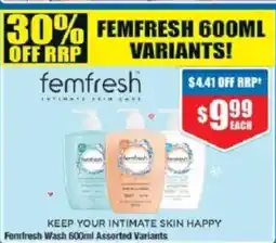 Chemist Warehouse Femfresh Wash Assorted Variants offer