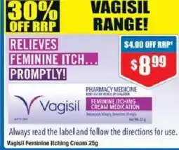 Chemist Warehouse Vagisil Feminine Itching Cream offer