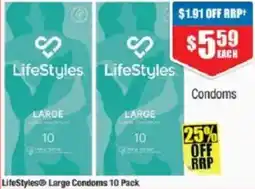 Chemist Warehouse LifeStyles Large Condoms offer
