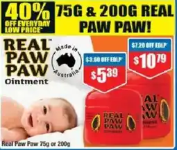 Chemist Warehouse Real Paw Paw or offer