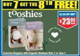 Chemist Warehouse Tooshies Nappies with Organic Bamboo offer