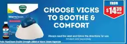 Chemist Warehouse Vicks VapoSteam Double Strength or Warm Steam Vaporizer offer