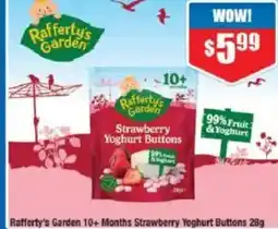 Chemist Warehouse Rafferty's Garden 10+ Months Strawberry Yoghurt Buttons offer