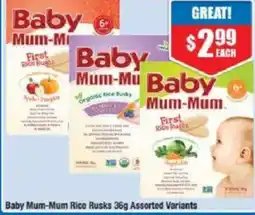 Chemist Warehouse Baby Mum-Mum Rice Rusks offer