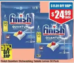 Chemist Warehouse Finish Quantum Dishwashing Tablets Lemon offer