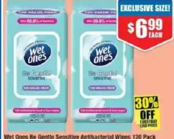 Chemist Warehouse Wet Ones Be Gentle Sensitive Antibacterial Wipes offer