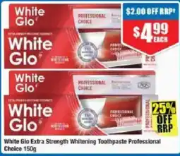 Chemist Warehouse White Glo Extra Strength Whitening Toothpaste Professional offer