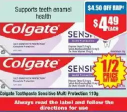 Chemist Warehouse Colgate Toothpaste Sensitive Multi Protection offer
