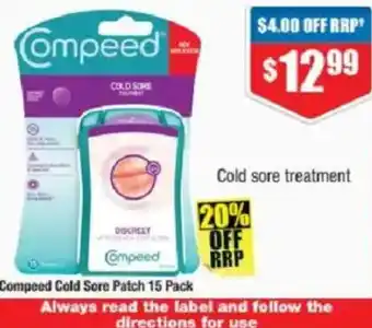 Chemist Warehouse Compeed Cold Sore Patch offer