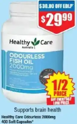 Chemist Warehouse Healthy Care Odourless offer