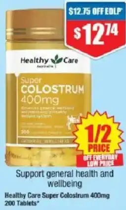 Chemist Warehouse Healthy Care Super Colostrum offer