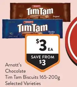 Foodworks Arnotts Chocolate Tim Tam Biscuits offer