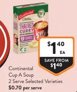 Foodworks Continental Cup A Soup offer
