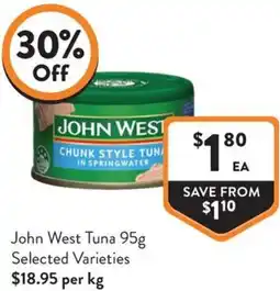 Foodworks John West Tuna offer