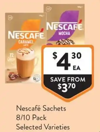Foodworks Nescafé Sachets offer