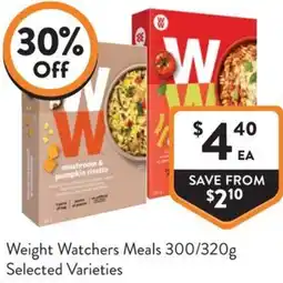 Foodworks Weight Watchers Meals offer