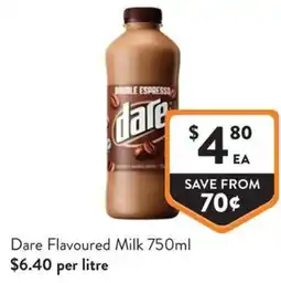 Foodworks Dare Flavoured Milk offer